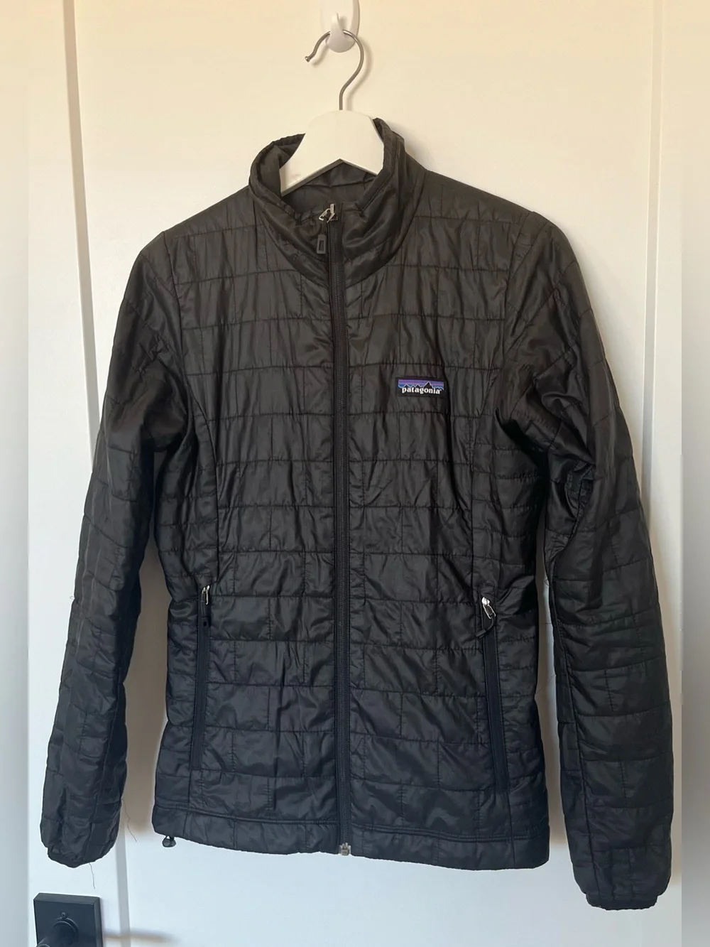 Patagonia Nano Puff Jacket Women’s XS Black Primaloft Insulated Full Zip